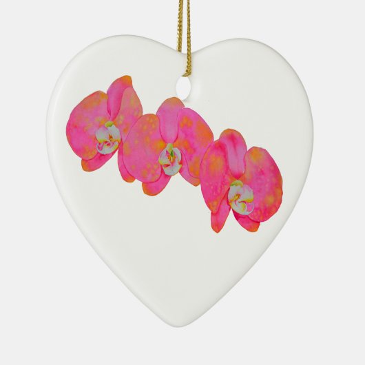 Roze waterverf schilderij keramisch ornament (Rechts)