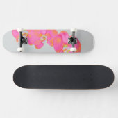 Roze waterverf schilderij persoonlijk skateboard (Horizontaal)