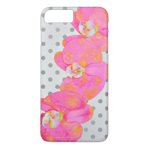 Roze waterverf schilderij van Orchid, poolpunts Case-Mate iPhone Case