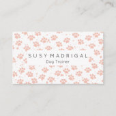 Roze Waterverf schilderprintpatroon Visitekaartje (Voorkant)