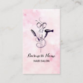 Roze Waterverf schoonheidssalon Klantenkaartje (Voorkant)