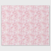 Roze Waterverf Sneeuwvlokken Winter Cadeaupapier (Vlak)