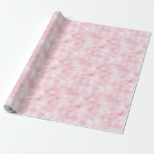 Roze Waterverf Sneeuwvlokken Winter Cadeaupapier (Uitgerold)