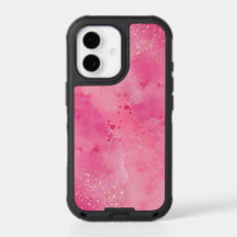 Roze Waterverf Spat Abstract Hoesje