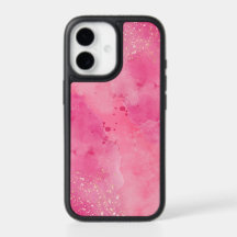 Roze Waterverf Spat Abstract Hoesje