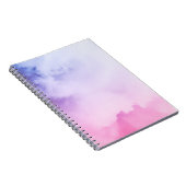 Roze Waterverf Spiral Foto Notitieboek (80 pagina' (Rechterzijde)