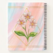 Roze Waterverf Spiral Notitieboek (Achterkant)