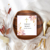 Roze Waterverf splash first-mededeling Servet