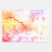 Roze waterverf sterrenstelsel inpakpapier vel (Voorkant 2)