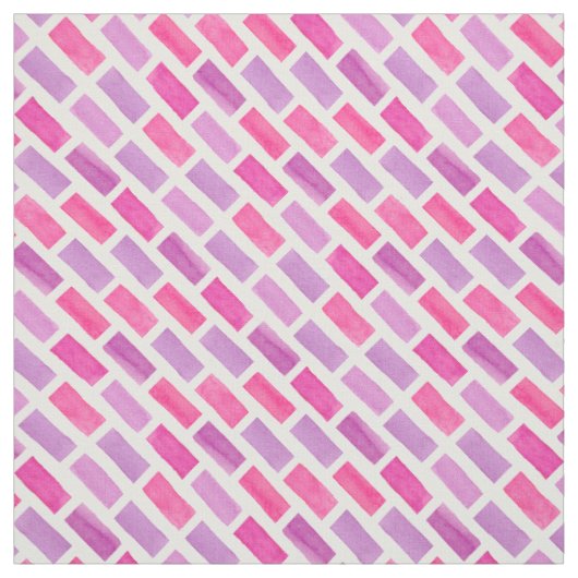 Roze Waterverf Stof (Swatch)