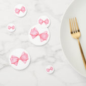 Roze Waterverf strik Confetti (Groep)