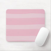 Roze Waterverf Stripes Muismat (Met muis)