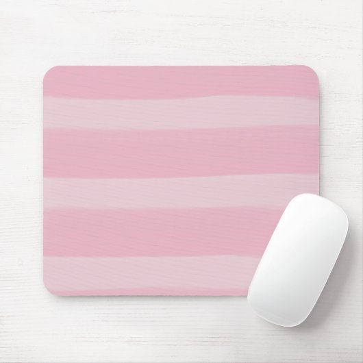 Roze Waterverf Stripes Muismat (Met muis)