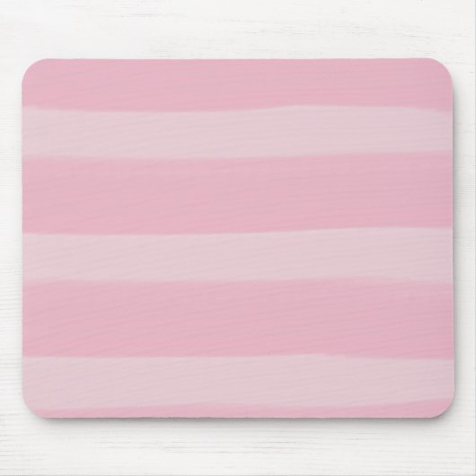Roze Waterverf Stripes Muismat (Voorkant)