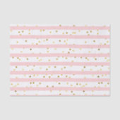 Roze Waterverf Stripes Tissuepapier (Voorkant)