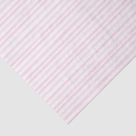 Roze Waterverf Stripes Tissuepapier (Detail)