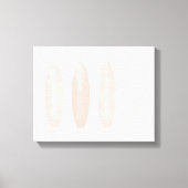 Roze Waterverf surfplanken Canvas Afdruk (Voorkant)