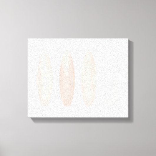 Roze Waterverf surfplanken Canvas Afdruk (Voorkant)