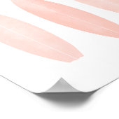 Roze Waterverf Surfplanken Kiekenstang Poster (Hoek)