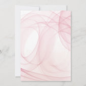 Roze Waterverf Swirl bruiloft Kaart (Achterkant)