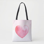 Roze Waterverf Tas (Voorkant)