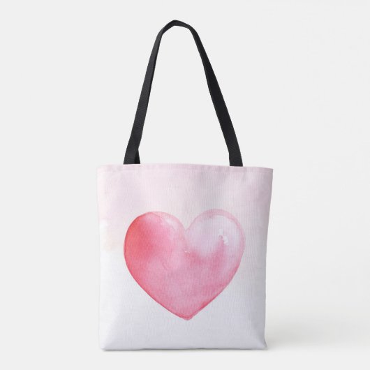 Roze Waterverf Tas (Achterkant)
