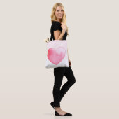 Roze Waterverf Tas (Op model)