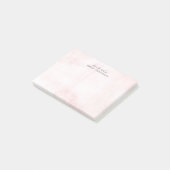 Roze Waterverf textuur van het bureau van Post-it® Notes (Schuin)