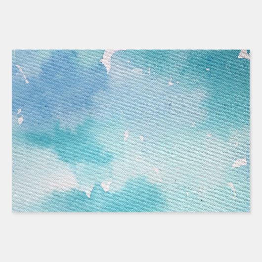 Roze Waterverf Tie Dye Design Pinks geverfd Inpakpapier Vel (Voorkant 3)