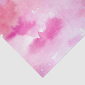 Roze Waterverf Tie Dye Design Pinks geverfd Tissuepapier (Detail)