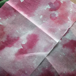 Roze Waterverf Tie Dye Design Pinks geverfd Tissuepapier