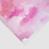 Roze Waterverf Tie Dye Design Pinks geverfd Tissuepapier (Detail)
