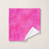 Roze Waterverf Tie Dye Print Bad Handdoek (Wasdoekje)