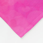 Roze Waterverf Tie Dye Print Fleece Deken (Hoek)