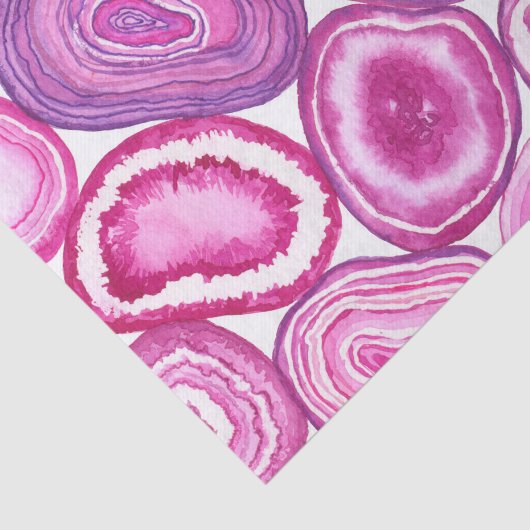 Roze waterverf tissuepapier (Detail)