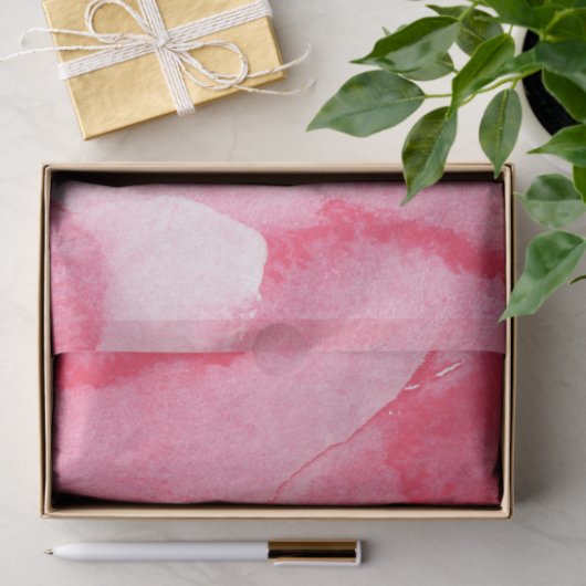 Roze Waterverf Tissuepapier (Geschenk)