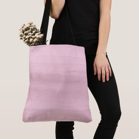 Roze Waterverf Tote Bag (Dichtbij)