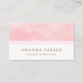 Roze waterverf trendy spa boutique schoonheidsstyl visitekaartje (Voorkant)