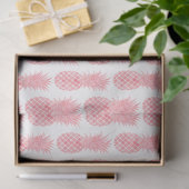 Roze Waterverf Tropische ananas Tissuepapier (Geschenk)