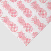 Roze Waterverf Tropische ananas Tissuepapier (Detail)