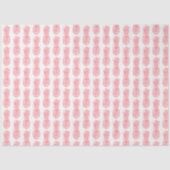 Roze Waterverf Tropische ananas Tissuepapier (Voorkant)