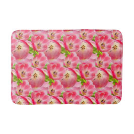 Roze waterverf tulpen badmat
