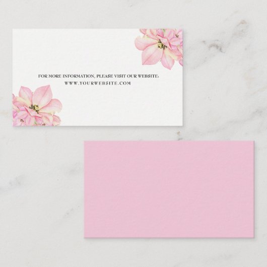 Roze Waterverf Tulpen Bruiloft Behuizing Kaart (Voorkant / Achterkant)