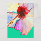 Roze waterverf tulpen kunst briefkaart (Voorkant)