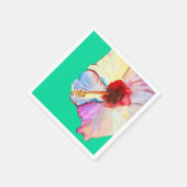 Roze waterverf tulpen kunst servet (Hoek)