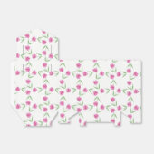 Roze Waterverf Tulpen Patroon Bedankdoosjes (Uitgevouwen)