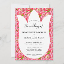 Roze Waterverf Tulps Weddenschap