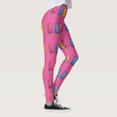 Roze Waterverf Twin Pop Popsicles Foodie Leggings (Rechts)