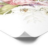 Roze Waterverf van de Cockato Parrot Poster (Hoek)