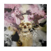 Roze Waterverf van de flacon Tegeltje (Voorkant)